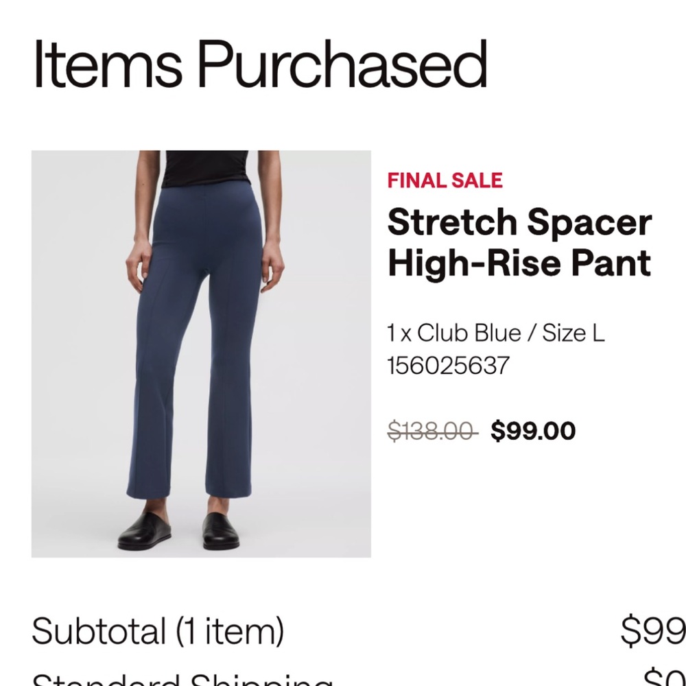Brand New Stretch Spacer Lululemon